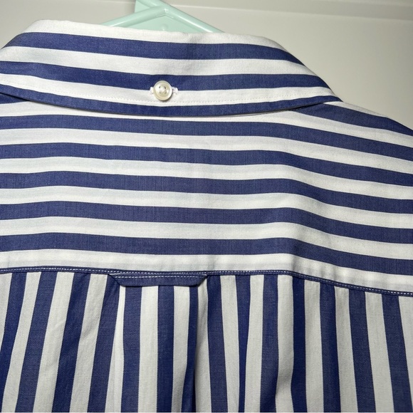 Faconnable Men's Button Down-Color Stripe Collared Shirt Cotton XLarge Casual - Picture 8 of 10